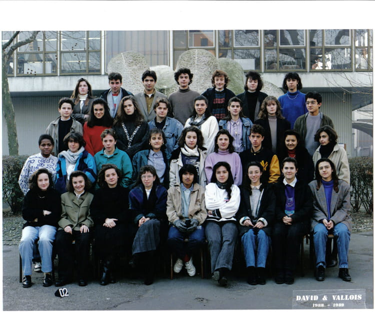 Photo de classe 2NDE 7 de 1989, Lycée Michel Montaigne - Copains d'avant
