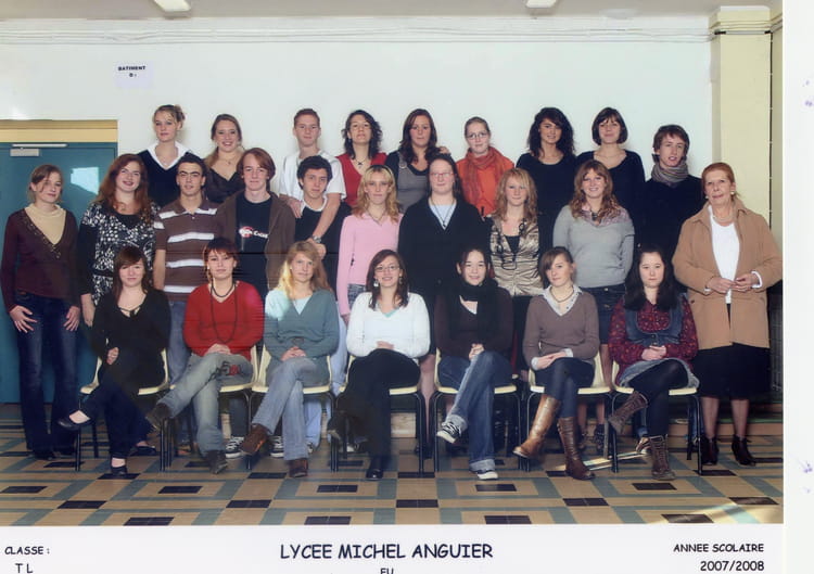Photo de classe T°L de 2007, Lycée Michel Anguier - Copains d'avant