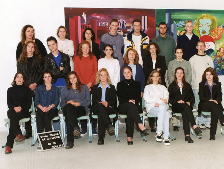 Photo de classe Term STT ACA de 1999, Lycée Professionnel Marie ...