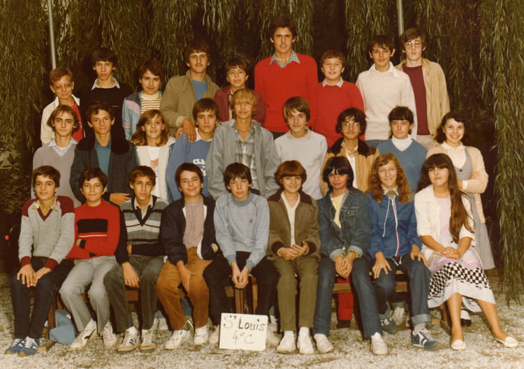 Photo de classe 4ième C de 1981, Collège Saintlouis De Gonzague