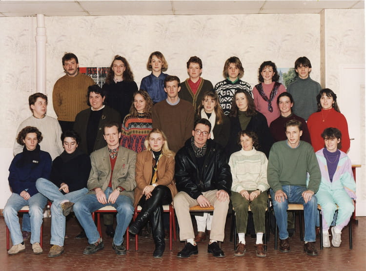 Photo de classe 2ere année BTS Action Commerciale de 1992, Lycée Sainte ...